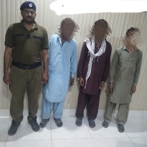  رجوعہ  میں لڑکی سے زیادتی کرنے والے 3  ملزمان گرفتار